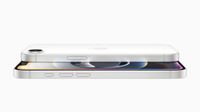 iPhone 16e on white background